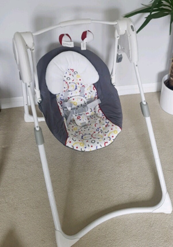 space saving baby swing
